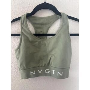 NVGTN greeen sports bra size S. No pads